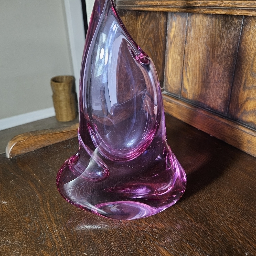 Vintage MCM duel chamber orchid vase. - Picture 4 of 11